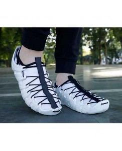 White Mesh, with stylish lace design shoes for Mens